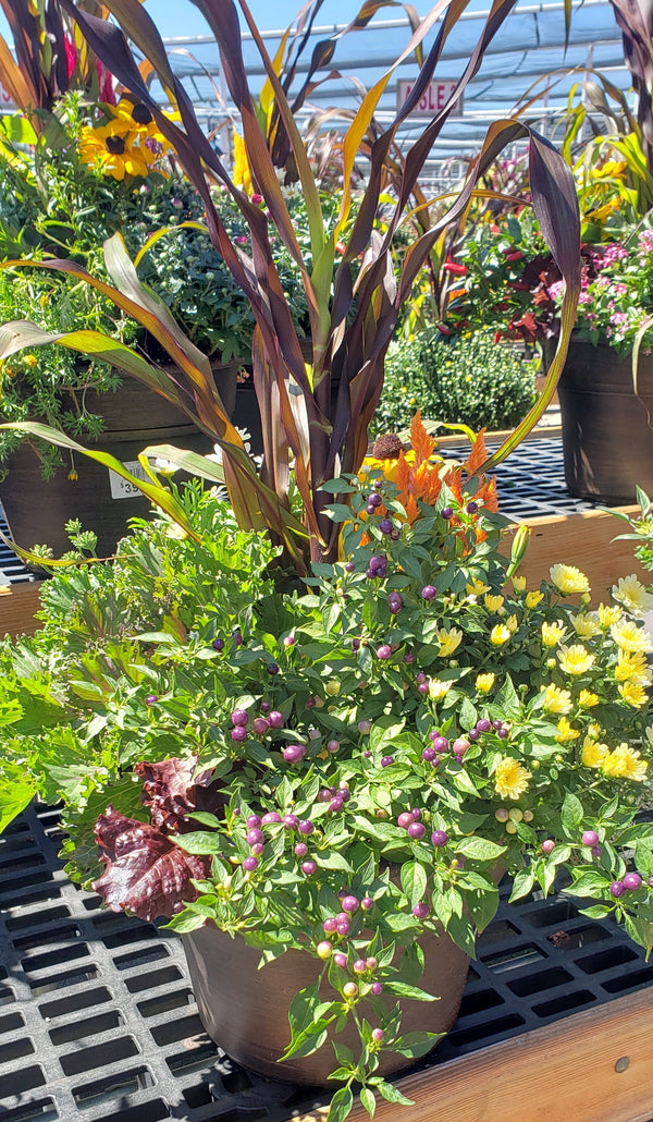 Fall Flower Custom Planters