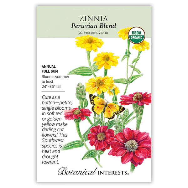 Zinnia 'Peruvian Blend'
