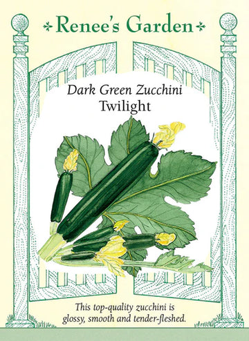 Squash 'Twilight' Dark Green Zucchini