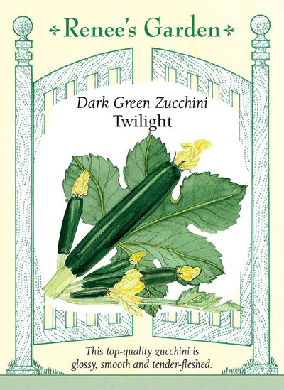 Squash 'Twilight' Dark Green Zucchini