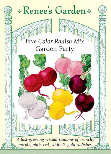 Radish 'Five Color Radish Mix' Garden Party