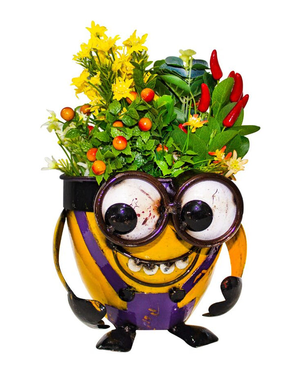 minion planter pots Planter Minion Crazy Look-Down