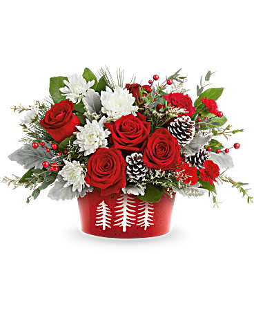 Teleflora Snowy Pines Centerpiece