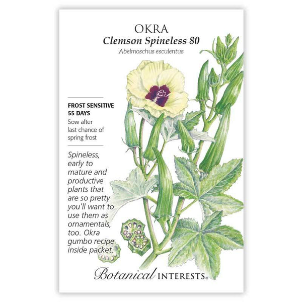 Okra 'Clemson Spineless 80'