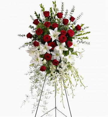 Teleflora Lily and Rose Tribute Spray