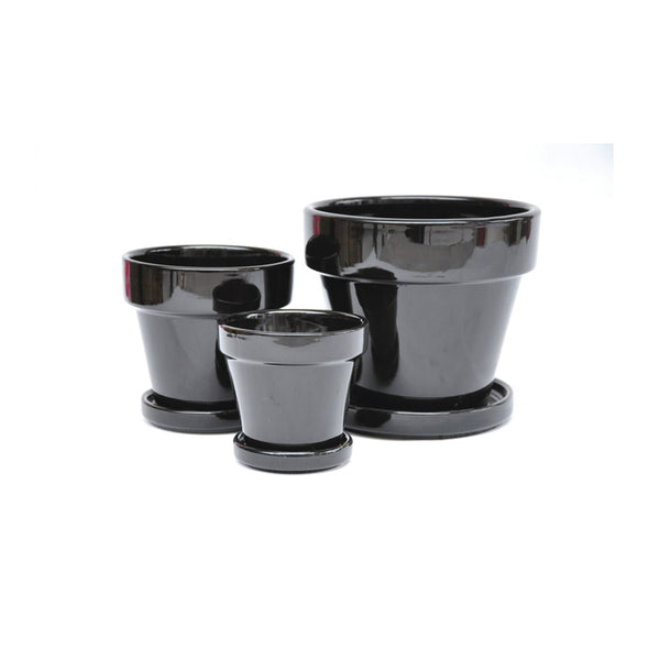 Standard Pot Saucer Attached: Black