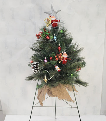 Cemetery Holiday Tree on Stand