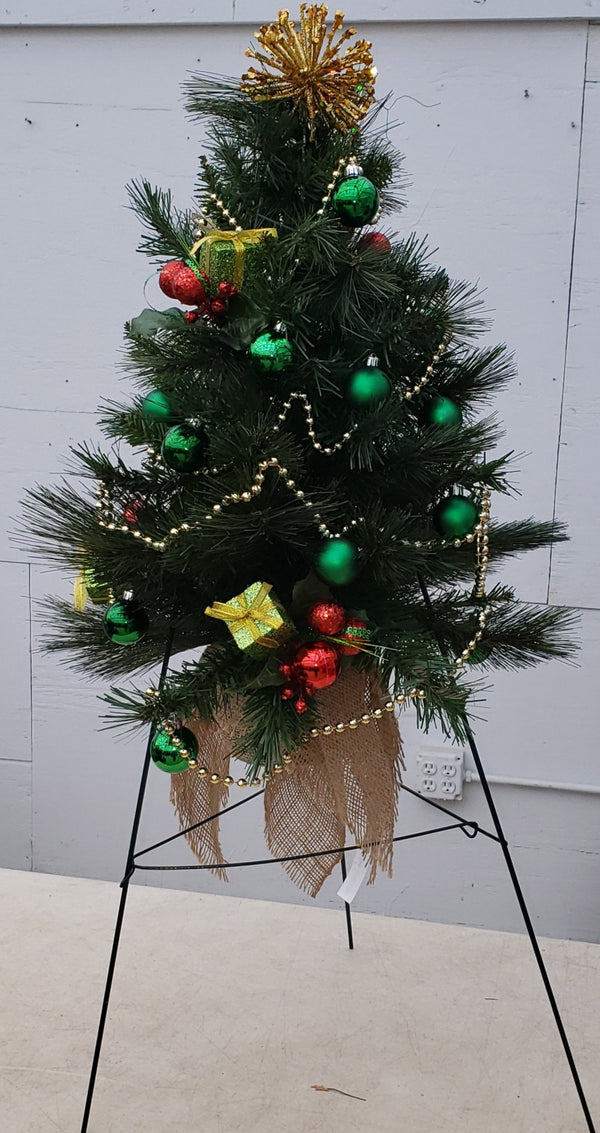 Cemetery Holiday Tree on Stand