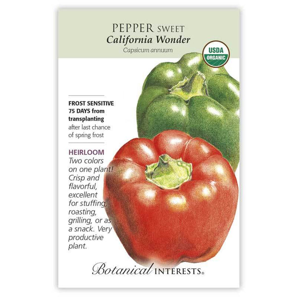 Pepper Sweet Bell 'California Wonder'