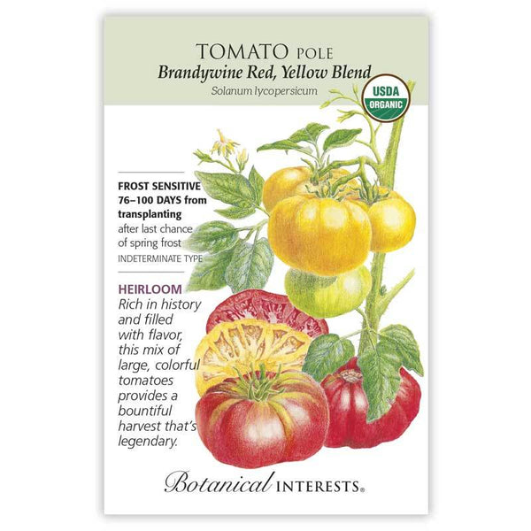 Tomato Pole 'Brandywine Red & Yellow Blend'
