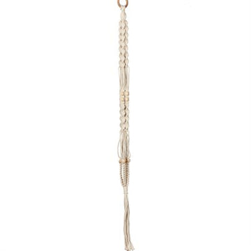 Plant Hanger: 42" Beaded Cotton Macram��