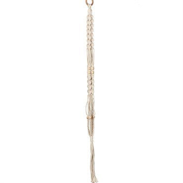 Plant Hanger: 42" Beaded Cotton Macram��
