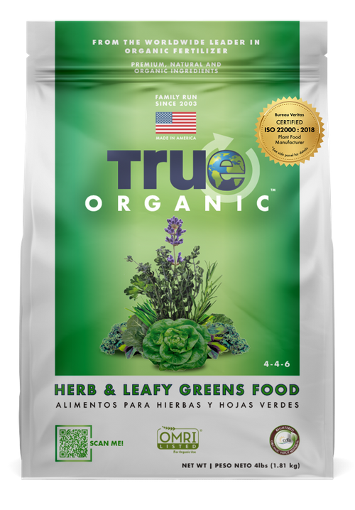 TRUE Organic Herb & Leafy Greens Food 4-4-6