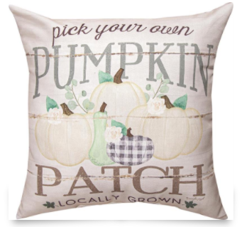 Pick Your Own Pumpkins Pillow 18x18in