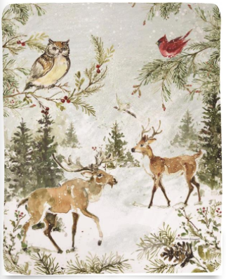 Snowy Forest 50x60in throw blanket