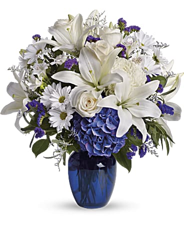 teleflora peace lily Teleflora Beautiful In Blue