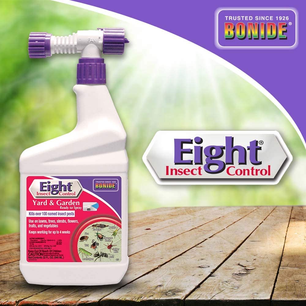 bug spray for garden vegetables Bonide Eight Yard Spray RTS QT