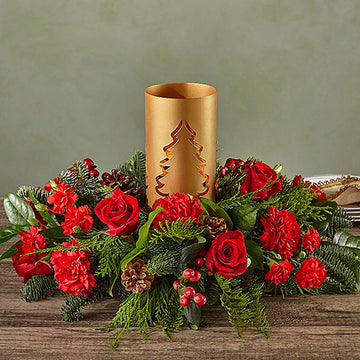 FTD Evergreen Glow Centerpiece