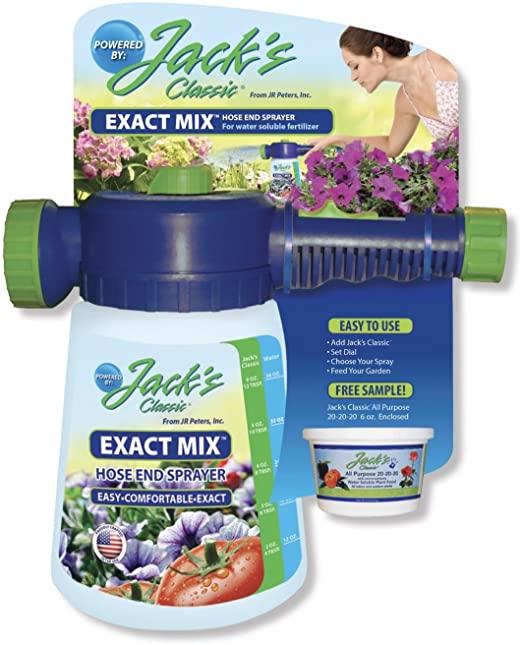 Jacks EXACT MIX Hose End Sprayer Pesches Flowers & Garden Center