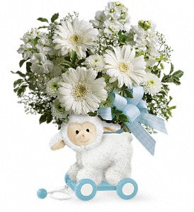 Teleflora Sweet Little Lamb - Baby Blue