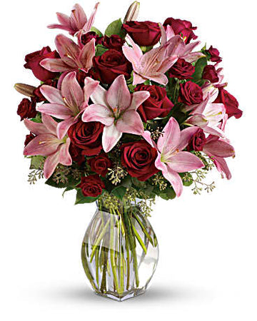 Teleflora Lavish Love Bouquet with Long Stemmed Red Roses