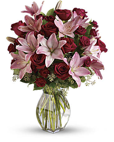Teleflora Lavish Love Bouquet with Long Stemmed Red Roses