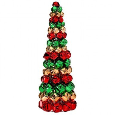Tree: Red, Green, & Gold Jingle Bell