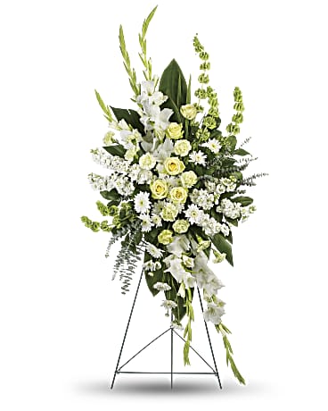 teleflora peaceful white lilies Teleflora Magnificent Life Spray