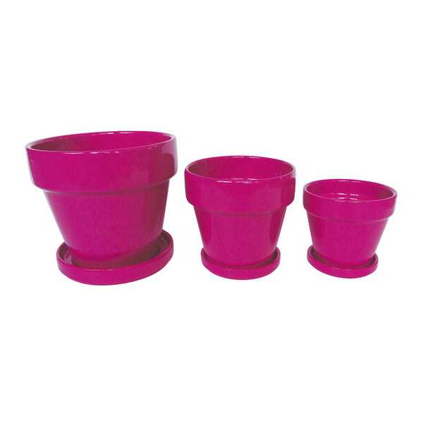 Standard Pot Saucer Attached: Pink