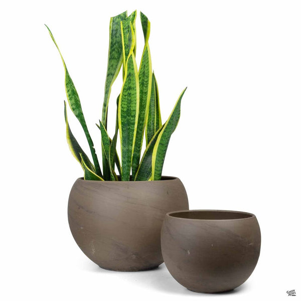 sphere plant pot Terra Cotta Luna Sphere Pot
