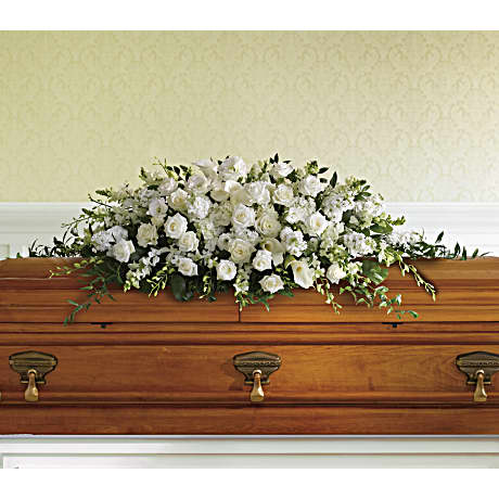 Teleflora Purity And Peace Casket Spray