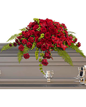 Teleflora Red Rose Sanctuary Casket Spray