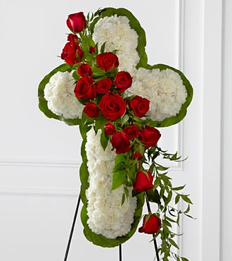 FTD Floral Cross Easel