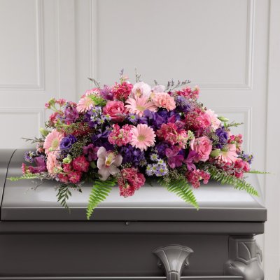 glorious garden casket spray FTD Glorious Garden Casket Spray