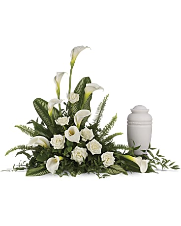teleflora white lily basket Teleflora Stately Lilies