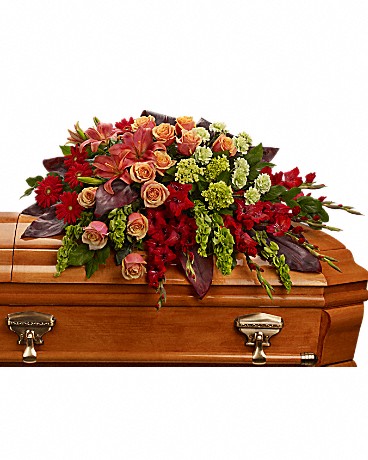 Teleflora A Fond Farewell Casket Spray