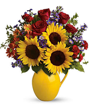 Teleflora Sunny Day Pitcher of Joy