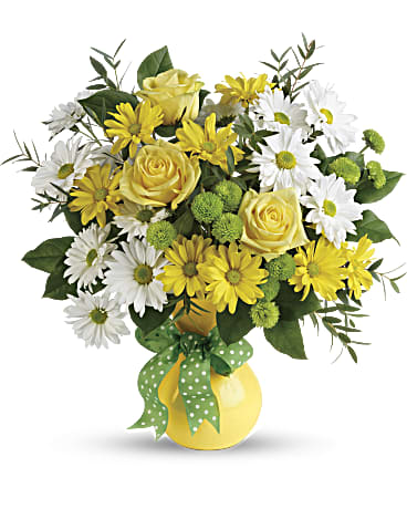Teleflora Daisies And Dots Bouquet