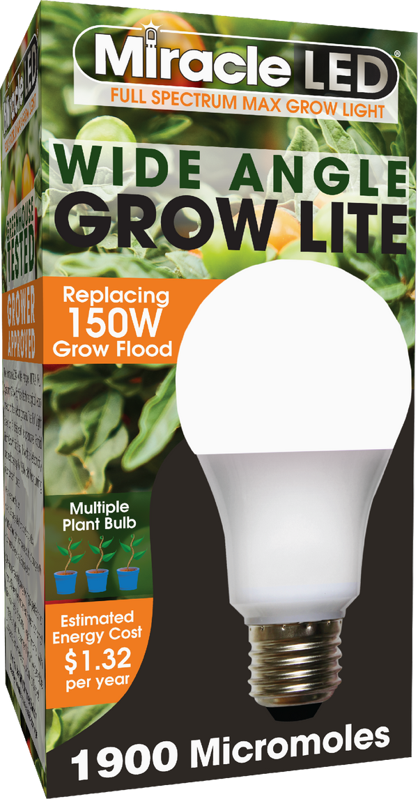 indoor grow light bulbs Miracle LED Wide Angle Full Spectrum Daylight Grow Light