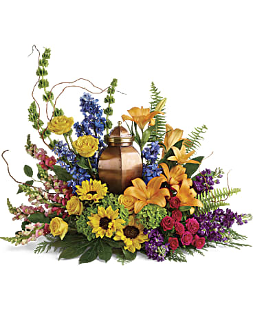 Teleflora With All Our Hearts Cremation Tribute