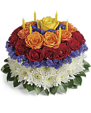 Teleflora Your Wish is Granted Birthday Cake Bouquet