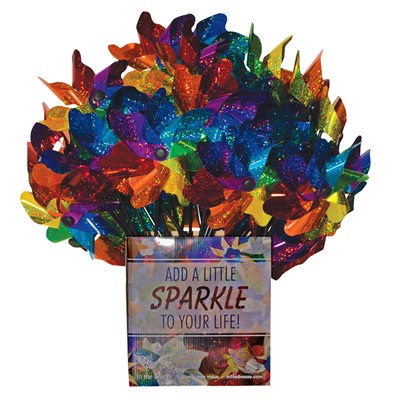 8" Rainbow Sparkle Spinner