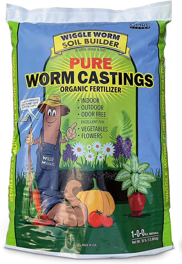 worm fertilizer for plants Worm Castings Organic Soil Builder